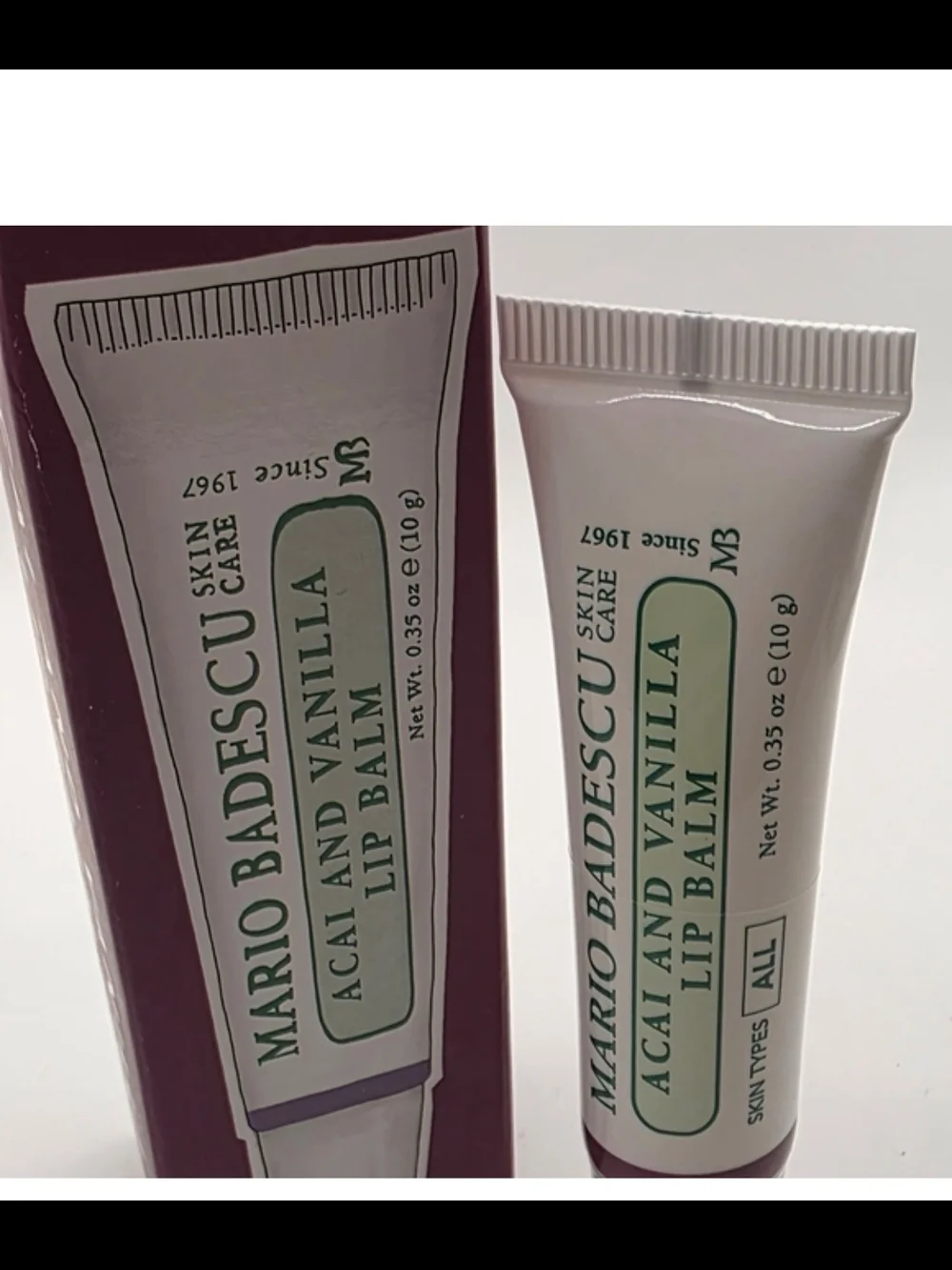 Mario Badescu Acai And Vanilla Lip Balm NIB✨ FREE GIFTS WITH ANY ORDER ✨
